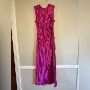 Rebecca Vallance Vibrant Pink sleeveless Maxi Dress size 4